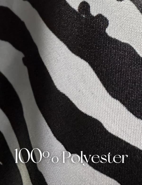 Kvinner Firkantet Skjerf Wrap 35” Sateng Hodeplagg Emulering Silke Store Hårbånd Hals Skjerf Tilbehør Mønstret Sebra - Zebra