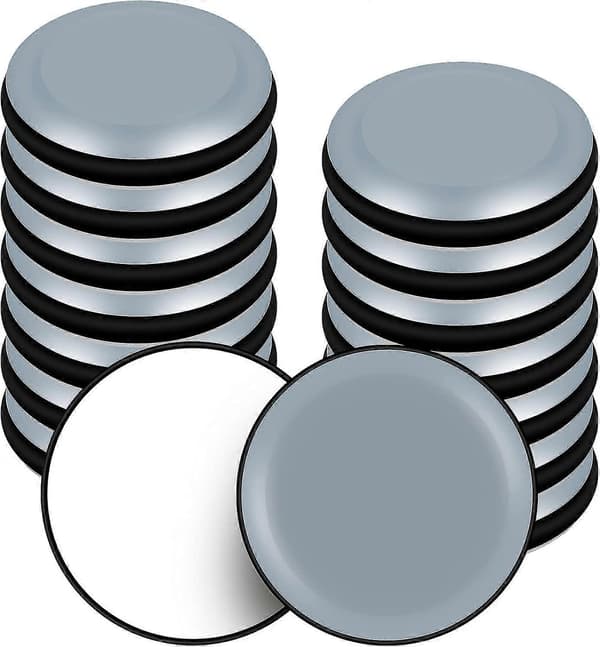 Møbelglidere, 16-pak PTFE Teflon Runde Selvklæbende Møbelglidere Egnet Til Glatte Gulve Og Tæpper (runde, 25mm)