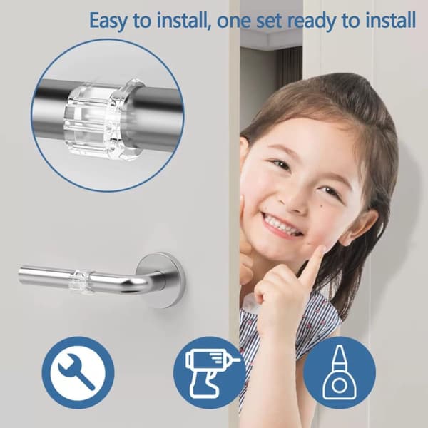 Silicone Door Stop Bumper Protector Wall Shield 12-Pack For Interior Doors Furniture Protection