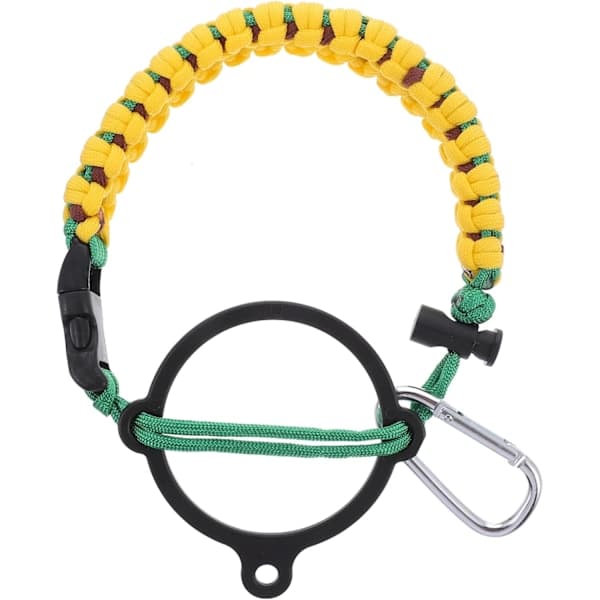 1 st kopprep handrep campingarmband vattenflaska överlevnadsrem överlevnadsrep armband karbinhake rem rep bärrem vatten Blå Blue