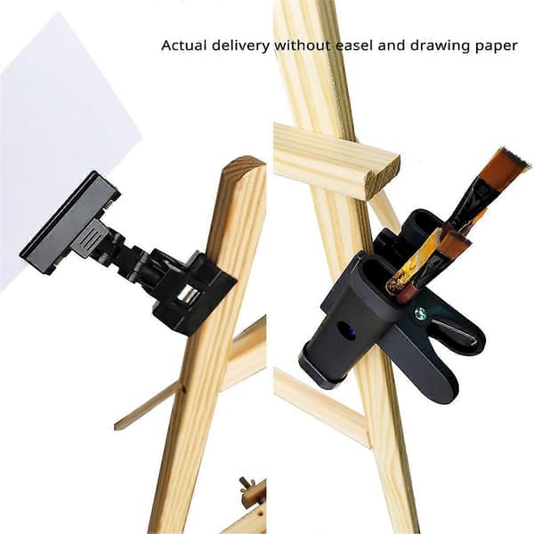 Adjustable Easel Brush Clamp with Rotatable Paper Holder (FMY)