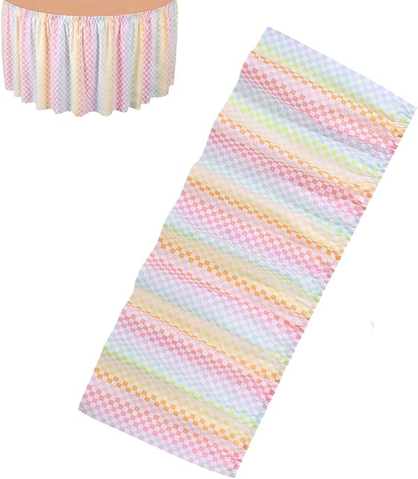 bordduk til klasserom 75x180 cm fargerik Karo-fest -