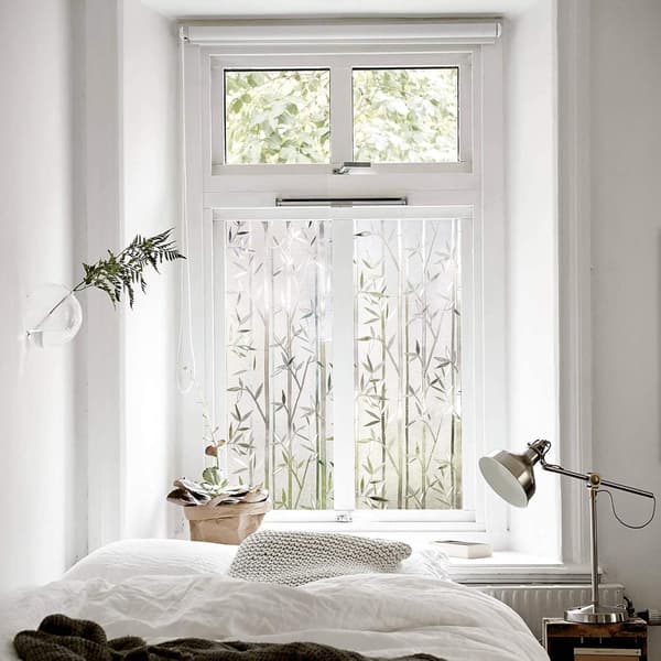 44,5 X 200 CM Window Film - Electrostatic Adhesion for Bedroom, Kitchen, Door, Cabinet, Bamboo