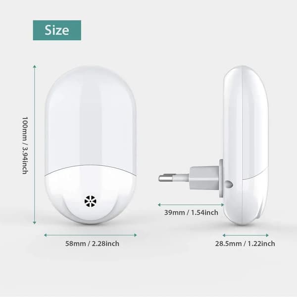Plug-in menneskekroppsinduksjon, lydlys fjernkontroll, energi