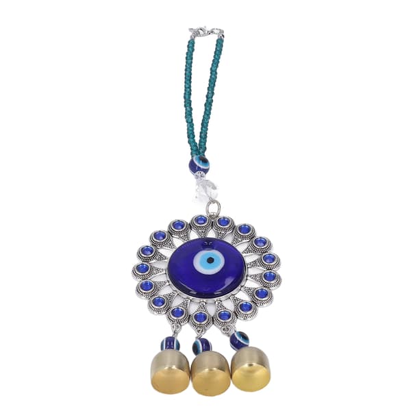 Evil Eye Wall Hanging Turkish Blue Evil Eye Pendant Wall Decor Amulet for Car Office Wall Hanging Ornament