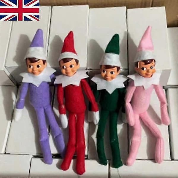 2024 Christmas Gift 12 inch Elf On The Shelf Christmas Tradition Doll Red Blue