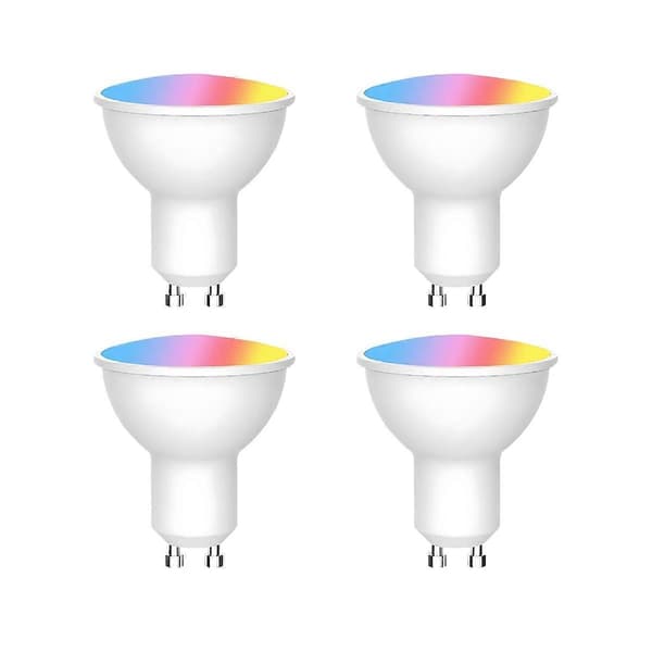 Tuya WiFi GU10 Smart LED-lampe Dimbar 6W 220V 4-pakning