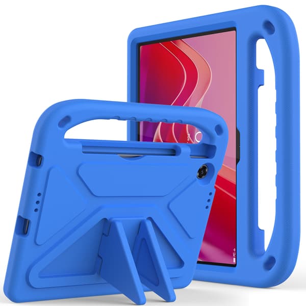 Lenovo Tab 10.1 2025 Case, Shockproof EVA Tablet Case with Stand and Handle for Kids, Blue Blue