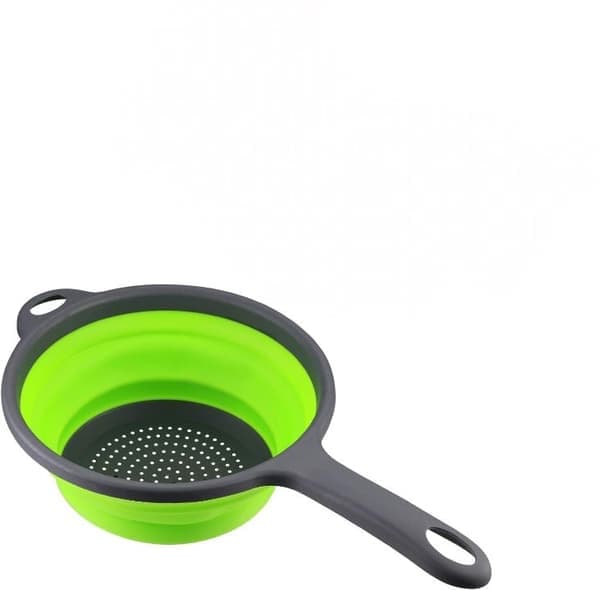 Foldable Colander with Handle, Food Strainers, Silicone Colander, Small Fruit and Vegetable Strainers Small Small small