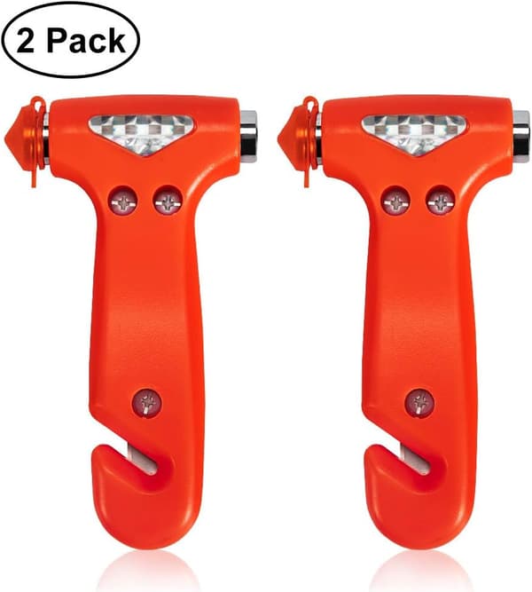 2-pack Car Safety Hammer, Auto Emergency Hammer with Window
