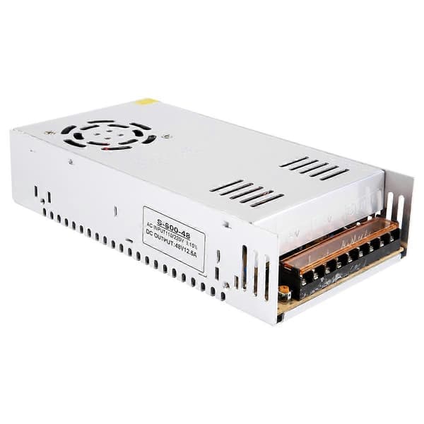 48V 12.5A 600W kytkinvirtalähde valvontalaitteisiin