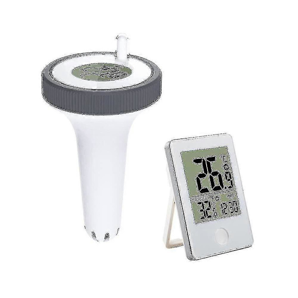 Pooltermometer med digital pooltermometer, LCD-skärm, IPX7 flytande pooltermometer
