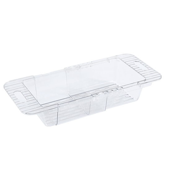Sink Strainer with Extendable Design Transparent Quick Drainage Durable PET Sink Strainer Transparent Strainer with Extendable Design