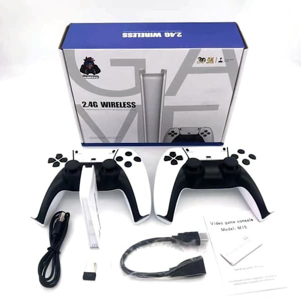 Wireless Retro Gaming Console with 20,000 Built-in Classic Games, 4K HDMI TV Output, 2.4G Wireless Controller, and 64G Nostalgic Game Stick