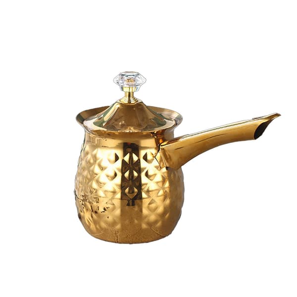 Tyrkiske kaffekanner Matkvalitets multifunksjonell smeltegryte for å lage varm melk Gull Gull 200 ml 200Ml Glod