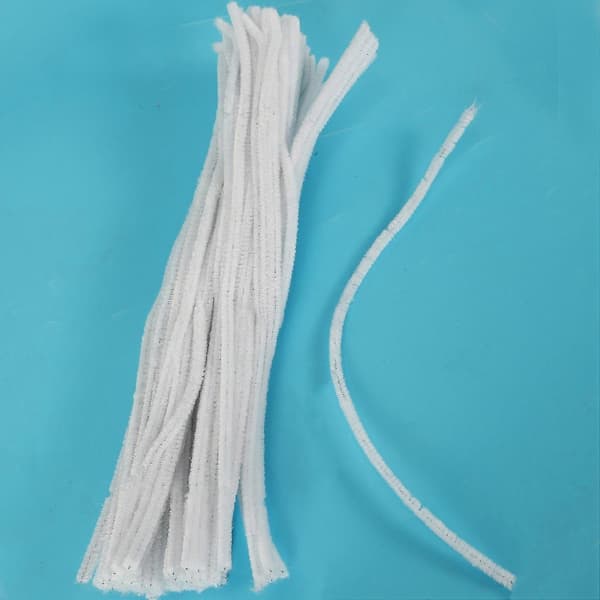 200 stk 30 cm Kreative Piperensere, Hvite