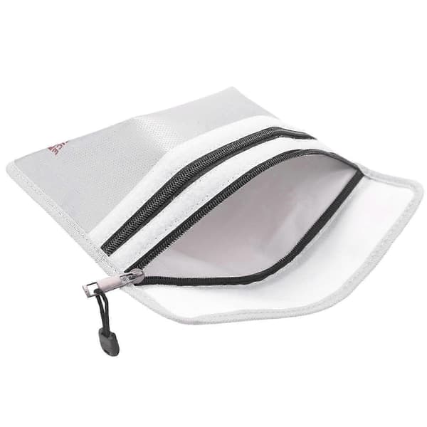 Fireproof Document Bag, Waterproof and Fireproof Money Bag with Zipper, Fireproof Safe Storage Bag f