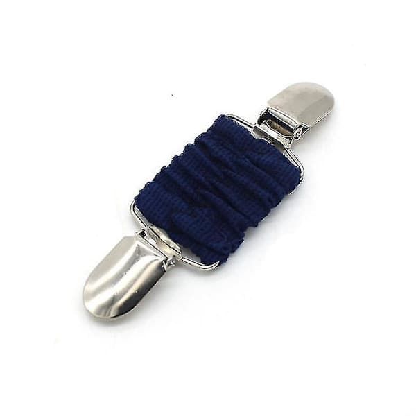 Nye kjoleclips sæt elastiske clips til at stramme kjole cardigan kraveclips skjorteclips Zekai blå blå blue