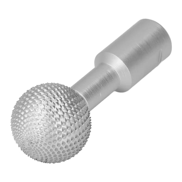 Spherical Wood Carving Cutter Durable 10mm Woodworking Rotary File for 100 Angle Grinder Silver