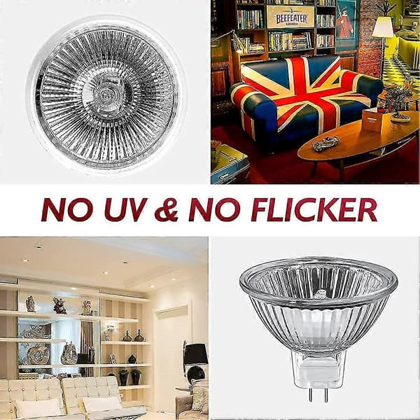 New Product, Mr16 Halogen Bulbs 35w Dimmable, Lmell 12v Gu5.3 Halogen Spotlights 2-Pin Base Gift [DB]