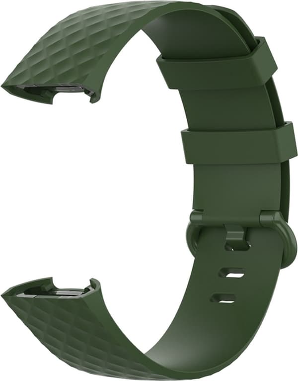 Scale Silikonerem - Sportsrem - Fitbit Charge 3 & 4 - S/M - Mørkegrøn