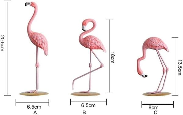 Flamingo Dekoration Figur i Harts