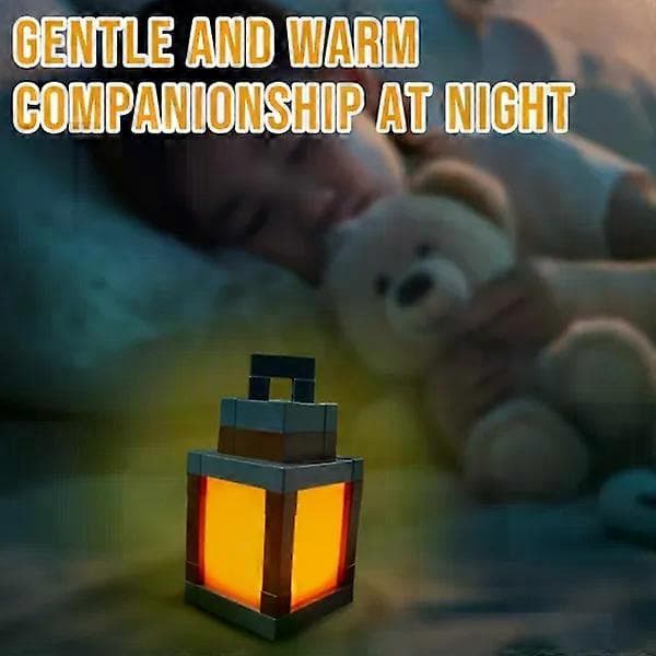 Pixelated Night Light - 16-Color RGB Remote Control, USB Rechargeable Design, Costume-FA-
