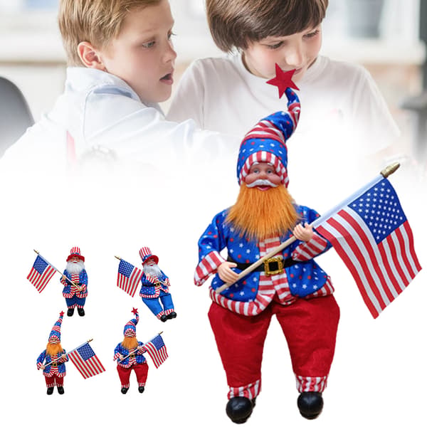 Independence Day Uncle Sam PVC Action Figure Desktop Decorative Ornament C C