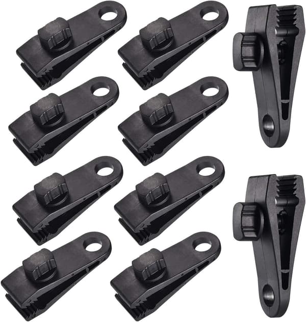 10 set tältklämma tältklämma markis klämma