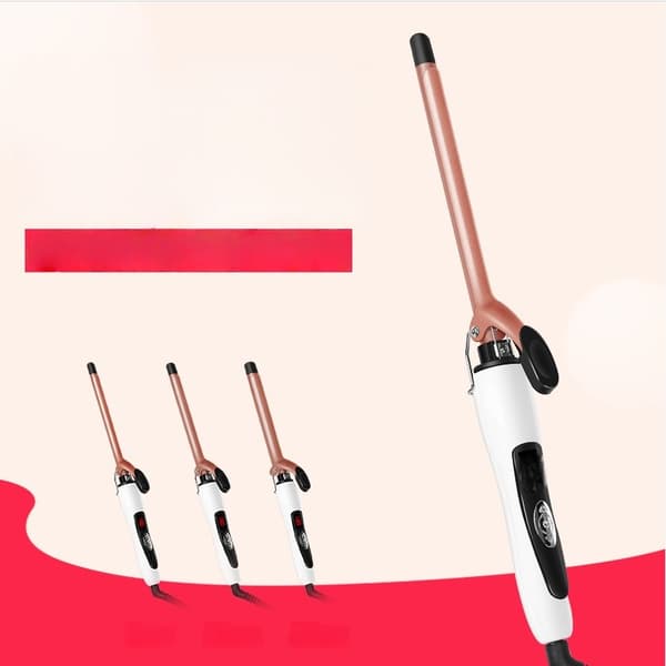 360° Rotating Wool Curling Iron - Fast Heating, Mineral Ion Care, LCD Display 9mm 9mm