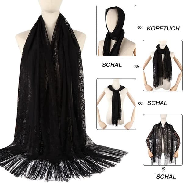 Sjal til aftenkjole, chiffon tørklæder, poncho damer elegant