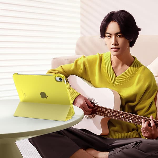 Case compatible with iPad (A16) 11th Generation 11-inch 2025/iPad 10th Generation 10.9-inch 2022, Lemon Yellow