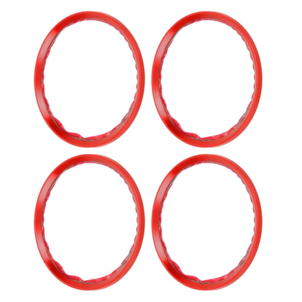 4pcs Wheel Hub Centric Decoration Spacer Aluminum Alloy for Car Modification, Red