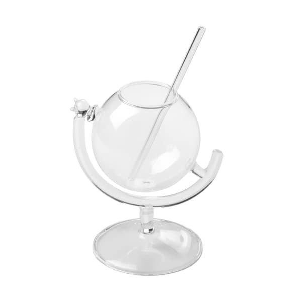 (Globkopp transparent diameter 8*14.3*9.3cm) 1st 300ML Kreativt transparent glasklocka dricksglas rött vinglas