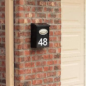 Reflective Mailbox Number Decal Elegant Style Waterproof Number Decal Sticker for Home Decor (4 Inch White)