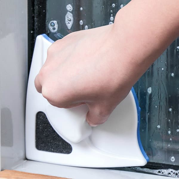 Stærk magnetisk vinduespudser Dobbelt glasrenser Tør Rød Röd