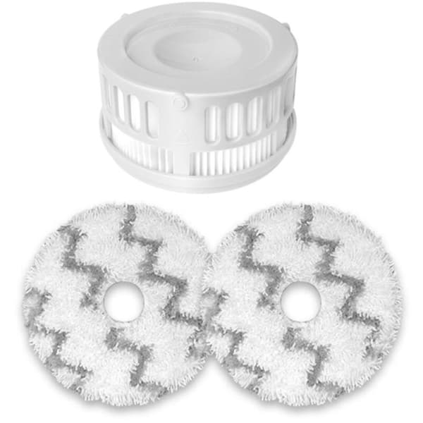 3 Pcs Replacement Parts for K10 Pro Bagless Vacuum Cleaner - HEPA Filter, Washable Microfiber Mop Cloth