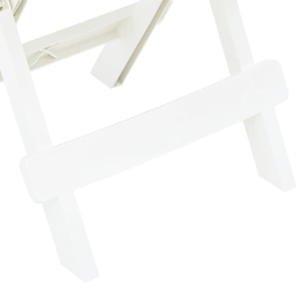 vidaXL Sammenleggbart hagebord hvit 45x43x50 cm plast Vit white