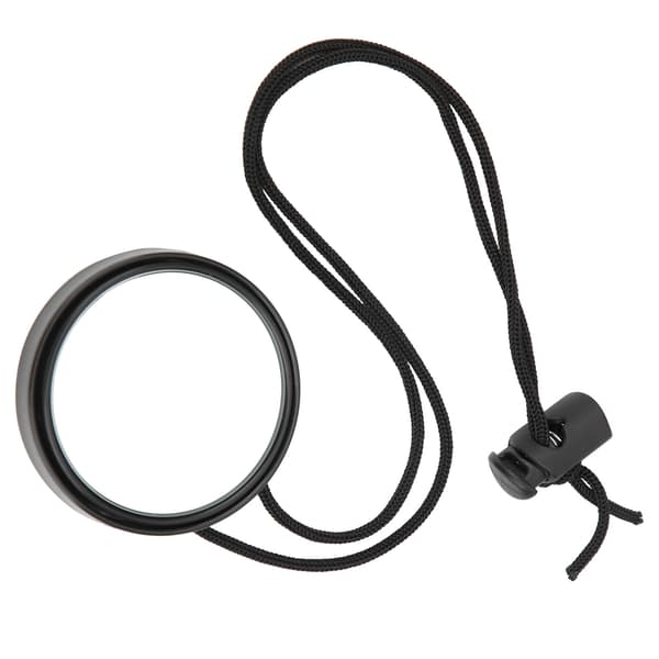 Dive Rearview Mirror 360 Degree Adjustable Rearview Mirror with Lanyard Diving Accessories Black