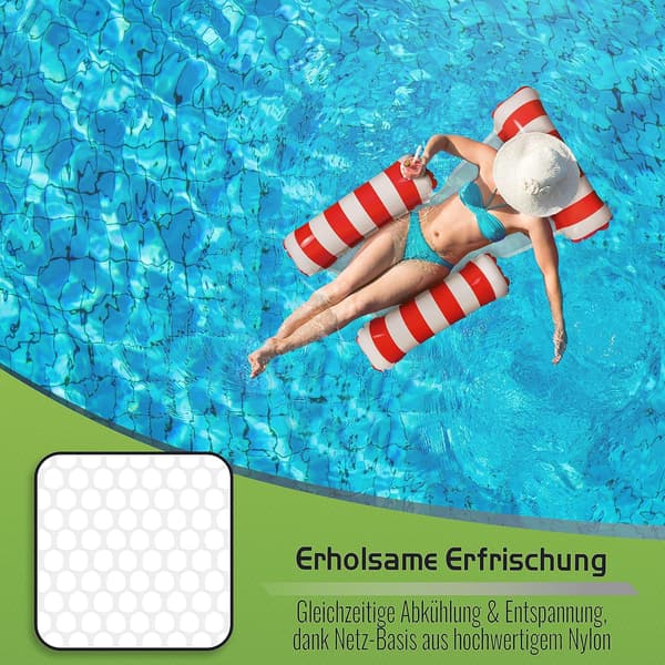 Inflatable Pool Chair - With Backrest and Armrests - Perfect for Relaxation