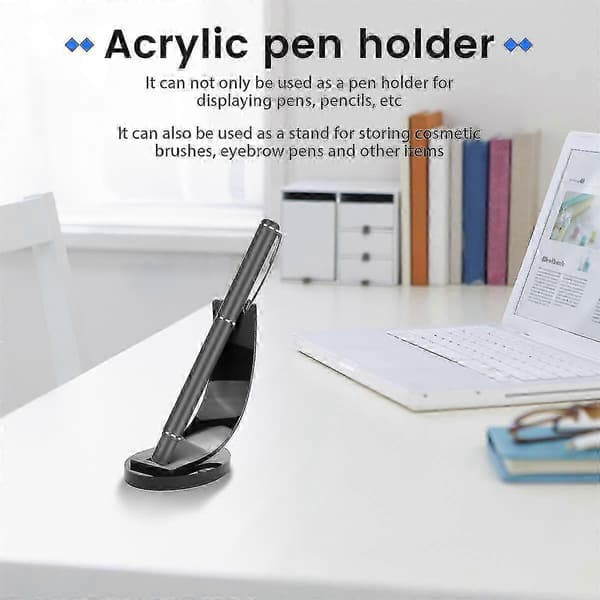 2 stykker akryl penneholder displaystativ pen displayholder kuglepenne display rack (bla s20241212202