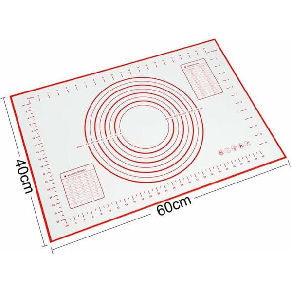 Silikonebageunderlag Non-Stick Dejmåtte (60 x 40 cm rød)