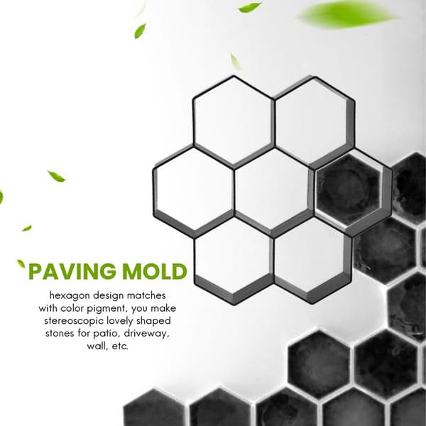 DIY Patio Walk Maker Stepping Stone Concrete Mold Reusable Path Maker Mold Garden Paving Molds 30 30cm