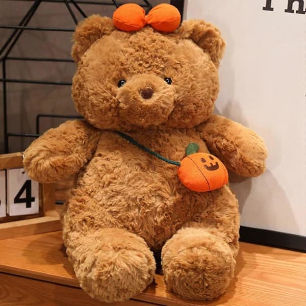 2025 Cute Christmas Bear Doll Halloween Pumpkin Bear Doll Pillow Gift A[co]