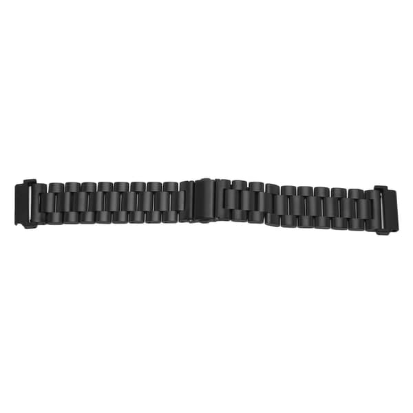 Metalurrem til Garmin Forerunner 965/955 i rustfrit stål, justerbar erstatningsrem til armbåndsur, 22 mm, sort