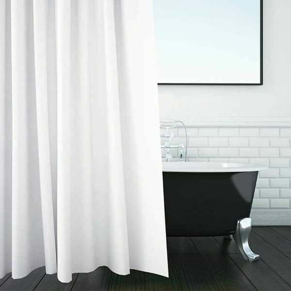 Unisex badeforhæng - hvid 180 x 220 cm - ekstra lang