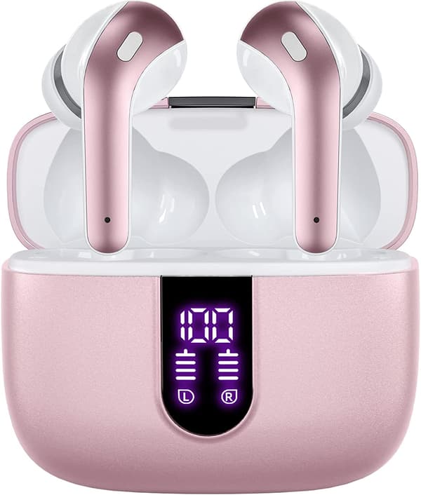Trådløse hovedtelefoner med mikrofon og touchkontrol Rosa