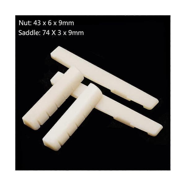 Akustisk gitarr bensadel och översadel, översadel 43mm undersadel 74mm