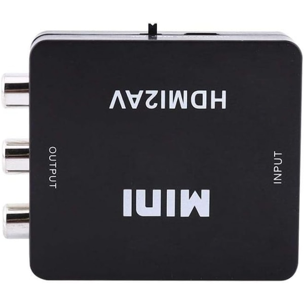 HDMI till AV-adapter, digital HDMI2AVomvandlare komposit videoljud AV CVBS-adapter