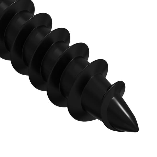 Self-tapping nail 12 pcs Black 4 x 25 mm Steel